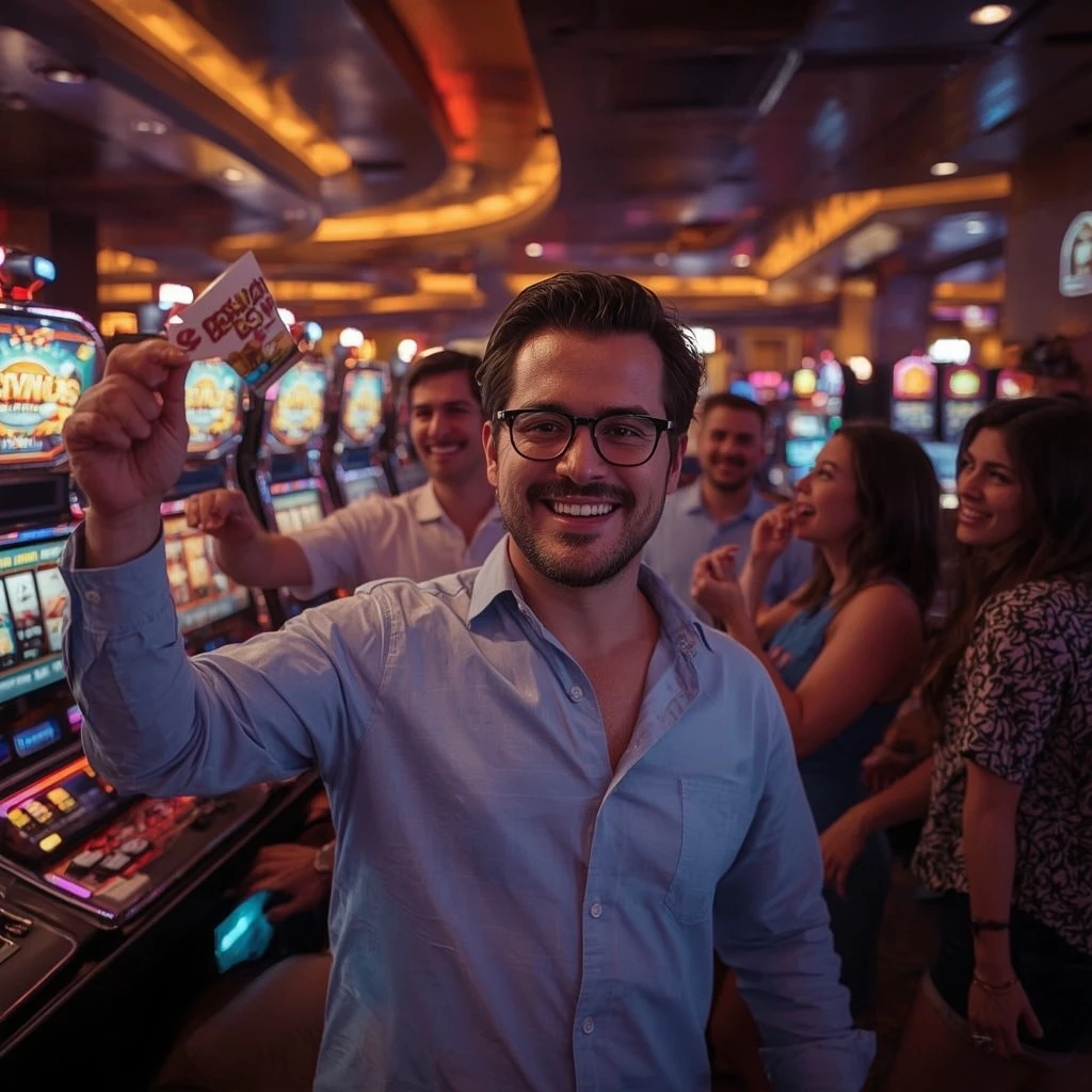 a person with a casino bonus PINUP CASINO