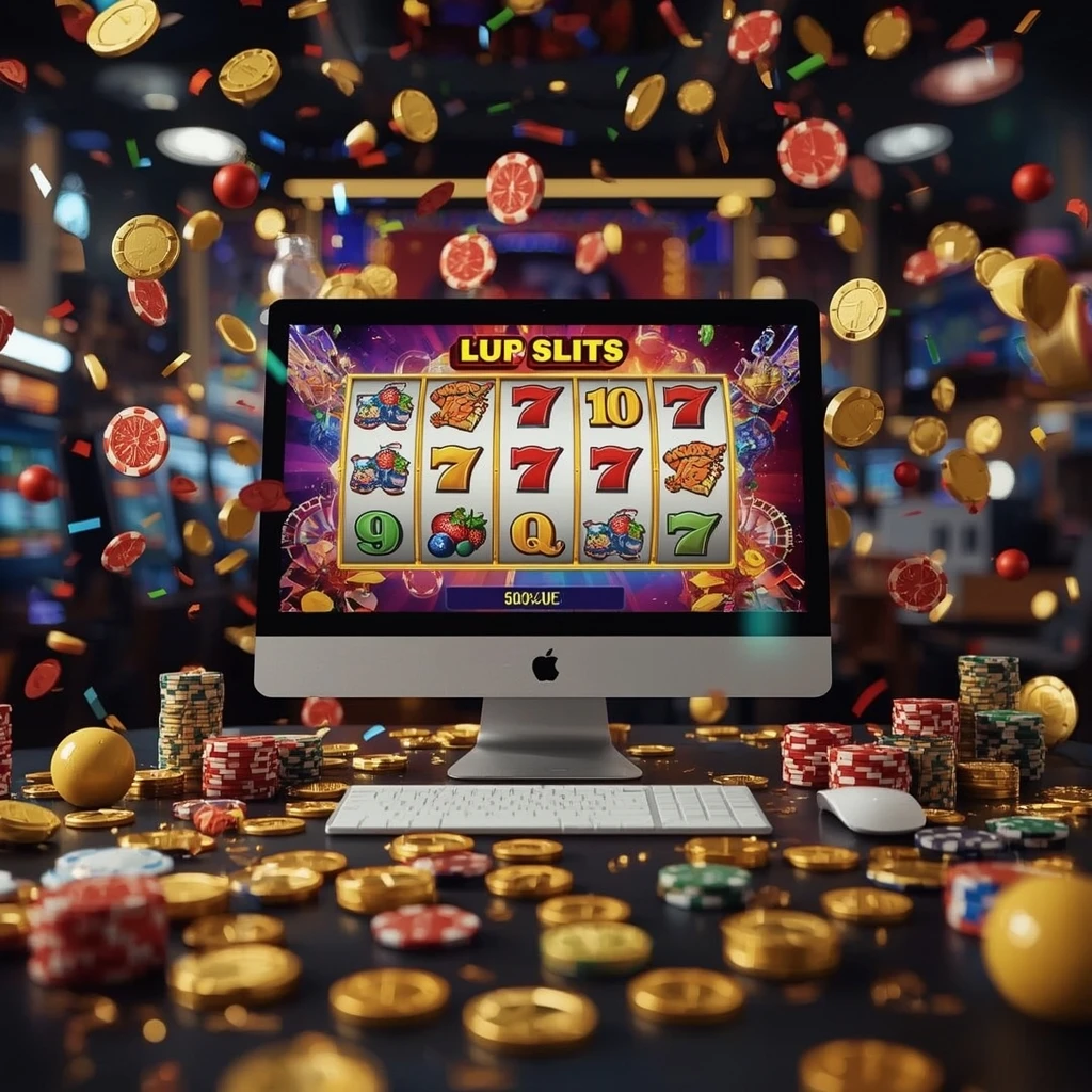 slot machines on the monitor PINUP CASINO